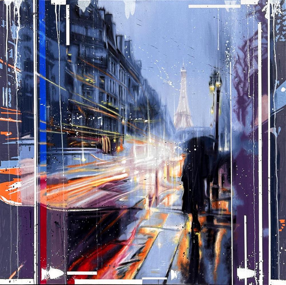 Kris Hardy - 'Paris Lights' - Framed Original Artwork