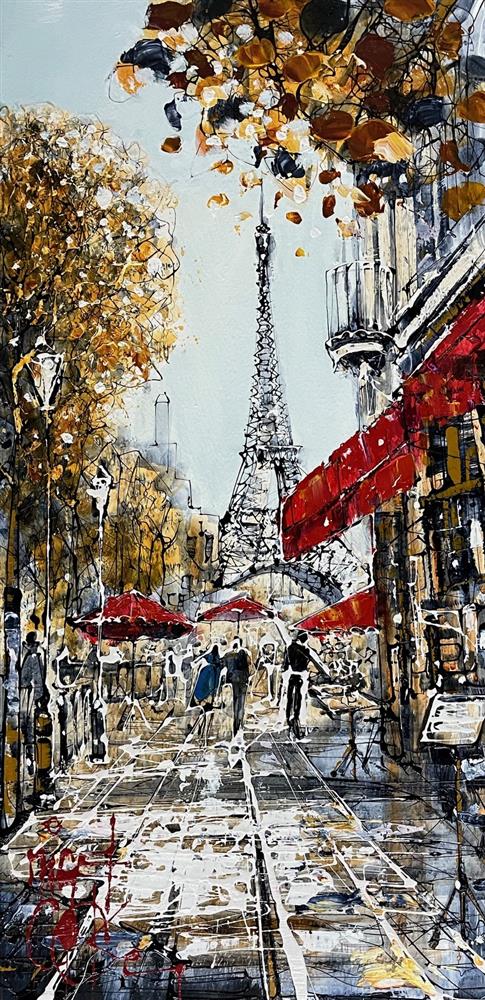 Nigel Cooke - 'Paris Walks' - Framed Original Artwork