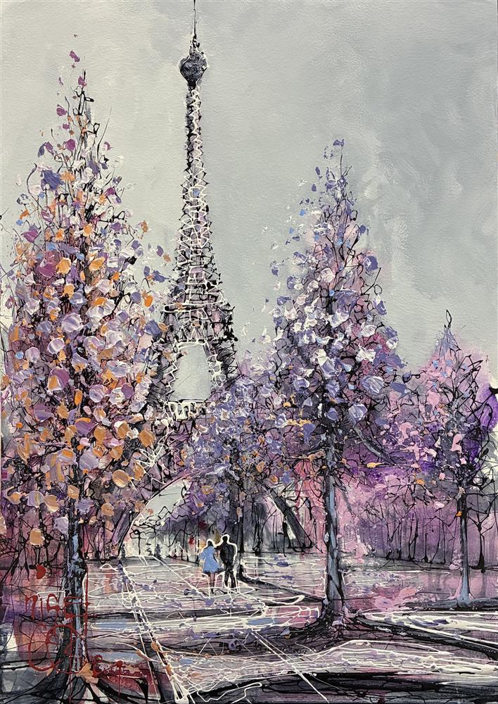 Nigel Cooke - 'Paris At The Purple Hour' - Framed Original Artwork