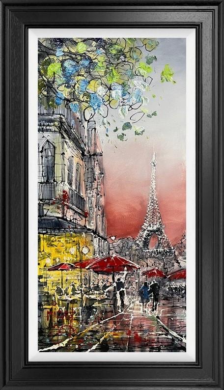 Nigel Cooke - 'Parisian Rouge' - Framed Original Artwork
