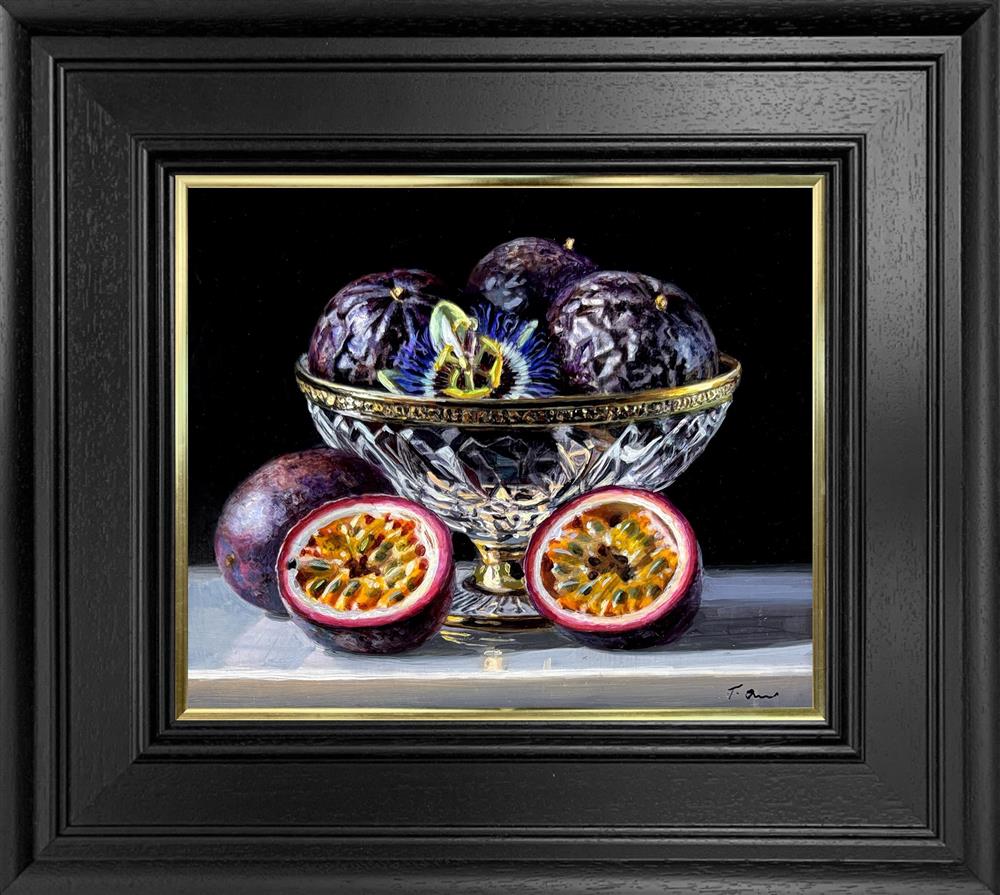 Tony Owens - 'Passion Fruits In Bowl' - Framed Original Artwork