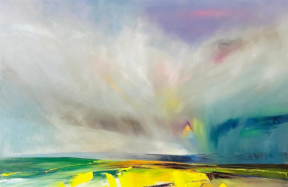 Joanna Taylor - 'Patchwork Fields' - Framed Original Artwork