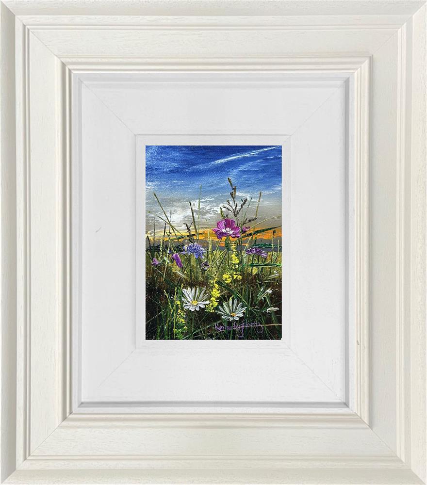 Kimberley Harris - 'Peace At Sunset' - Miniature size' - Framed Original Art