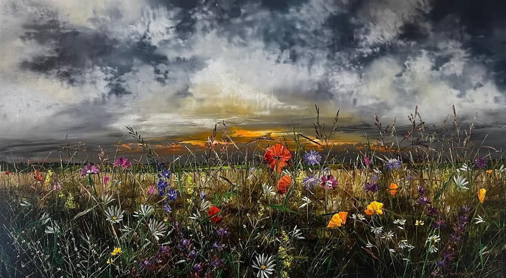 Kimberley Harris - 'Peaceful Pastures' - Framed Original Art