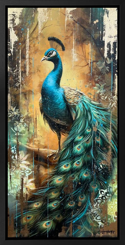 Ben Jeffery - 'Peacock Gold I' - Framed Original Artwork