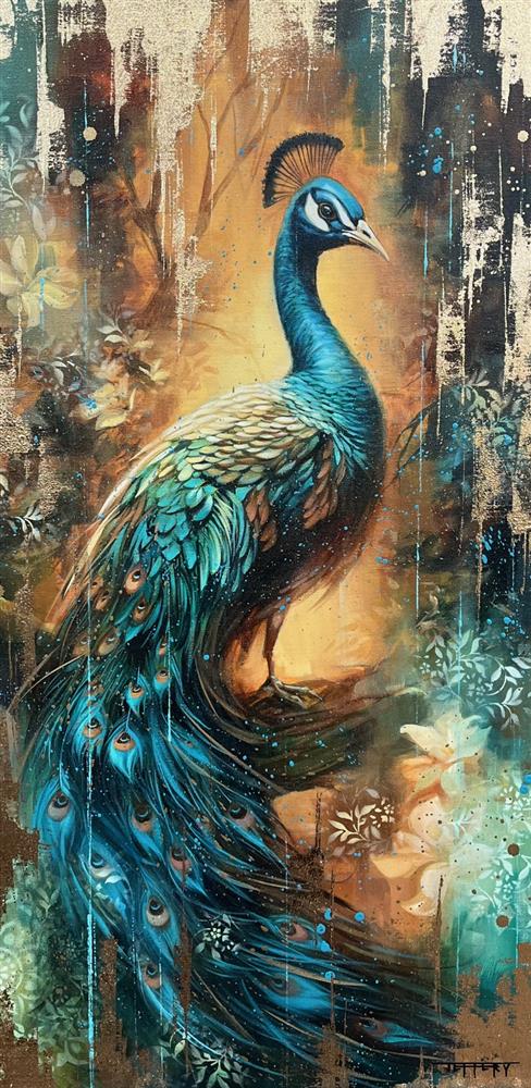 Ben Jeffery - 'Peacock Gold II' - Framed Original Artwork