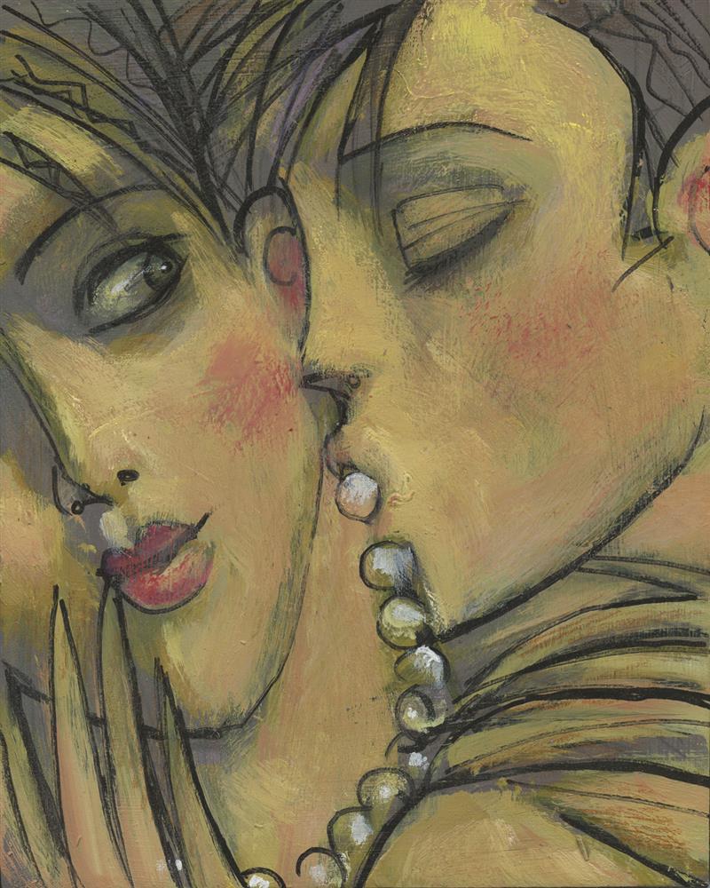 Andrei Protsouk - 'Pearl Lovers' - Framed Original Artwork