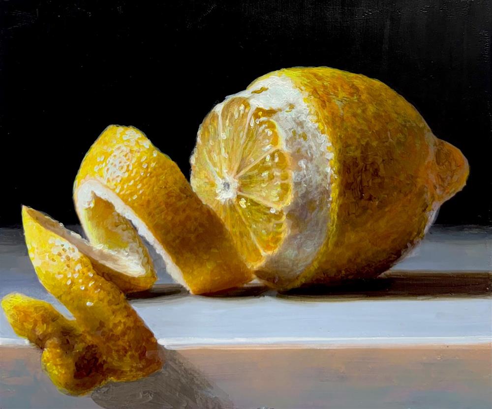Tony Owens - 'Peeled Lemon' - Framed Original Artwork
