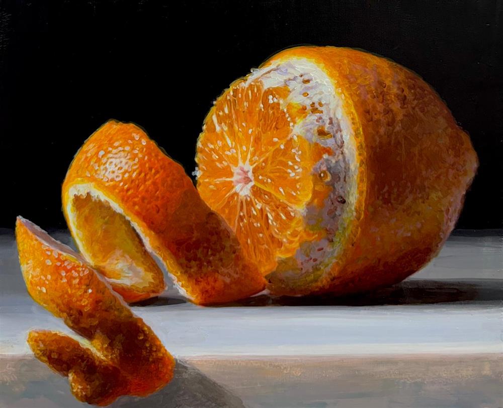 Tony Owens - 'Peeled Orange' - Framed Original Artwork