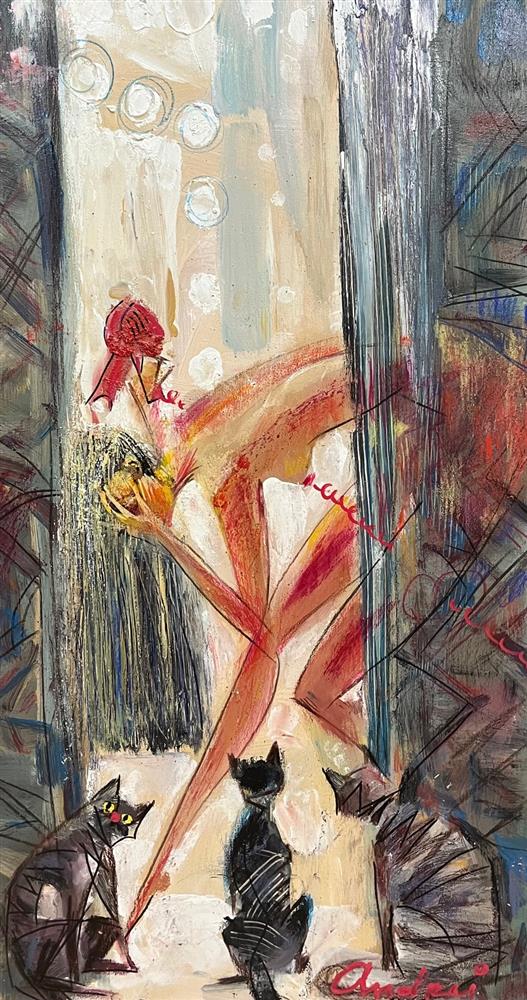 Andrei Protsouk - 'Peeping Tom' - Framed Original Artwork