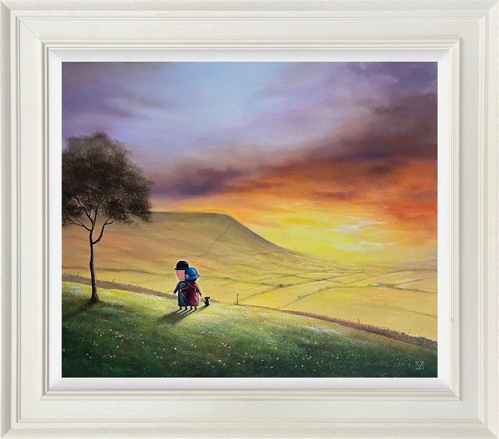 Michael Abrams - 'Pendle Sunset' - Framed Original Artwork