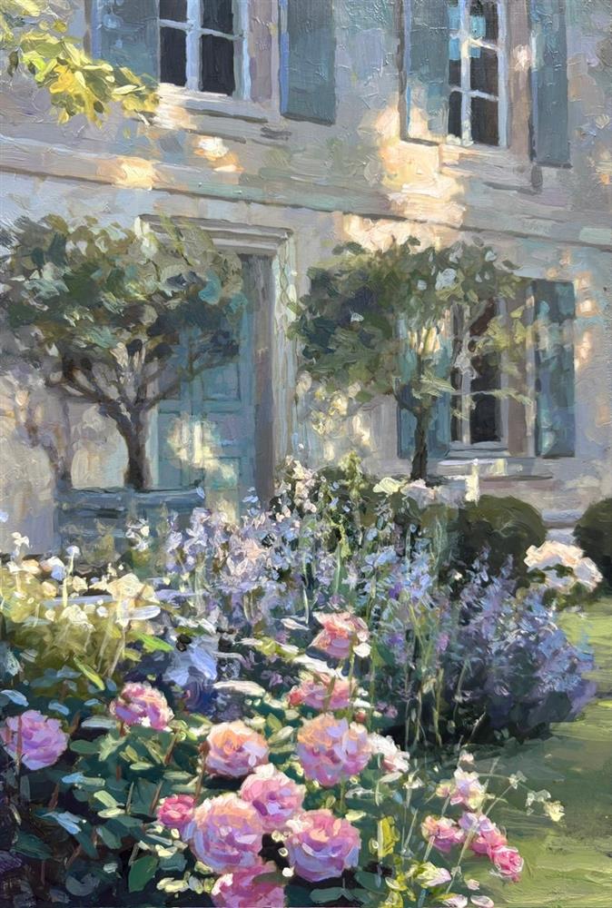 Rachele Dryden-Smith - 'Peony Garden' - Framed Original Artwork