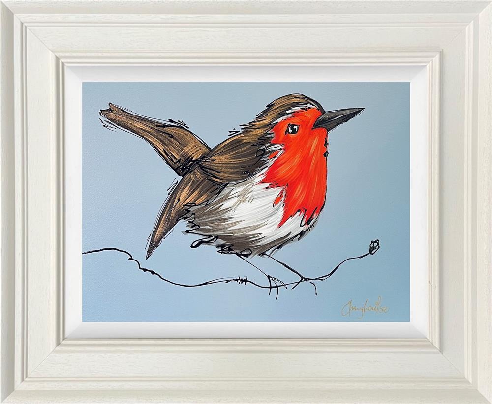 Amy Louise - 'Perched Perfect' - Framed Original Artwork