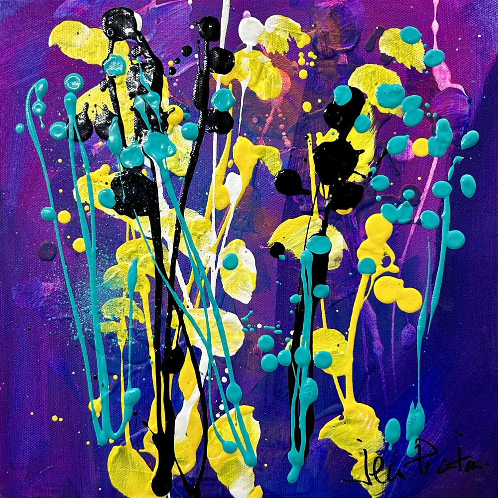 Jean Picton -  'Perfect Purple' - Framed Original Art