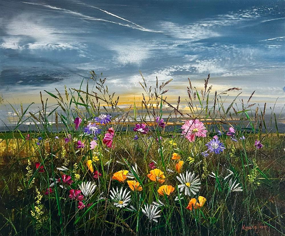 Kimberley Harris - 'Petal Reverie' - Framed Original Art