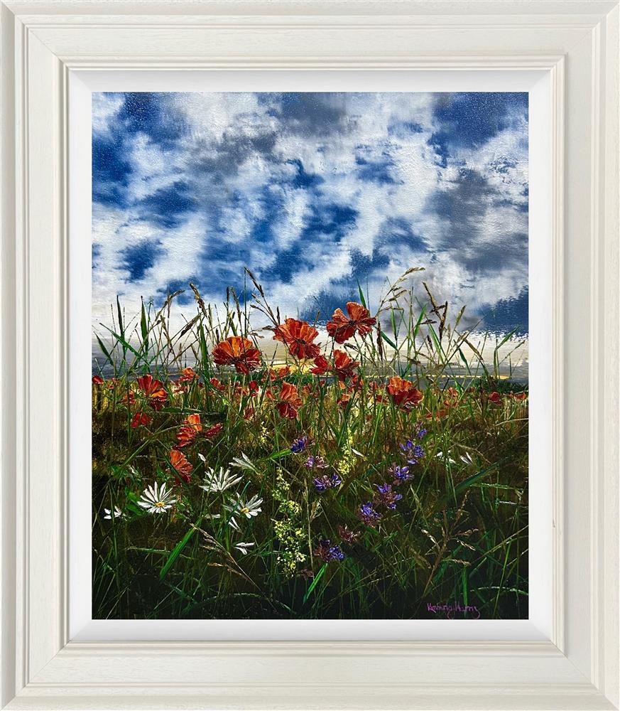 Kimberley Harris - 'Petals Against The Storm' - Framed Original Art