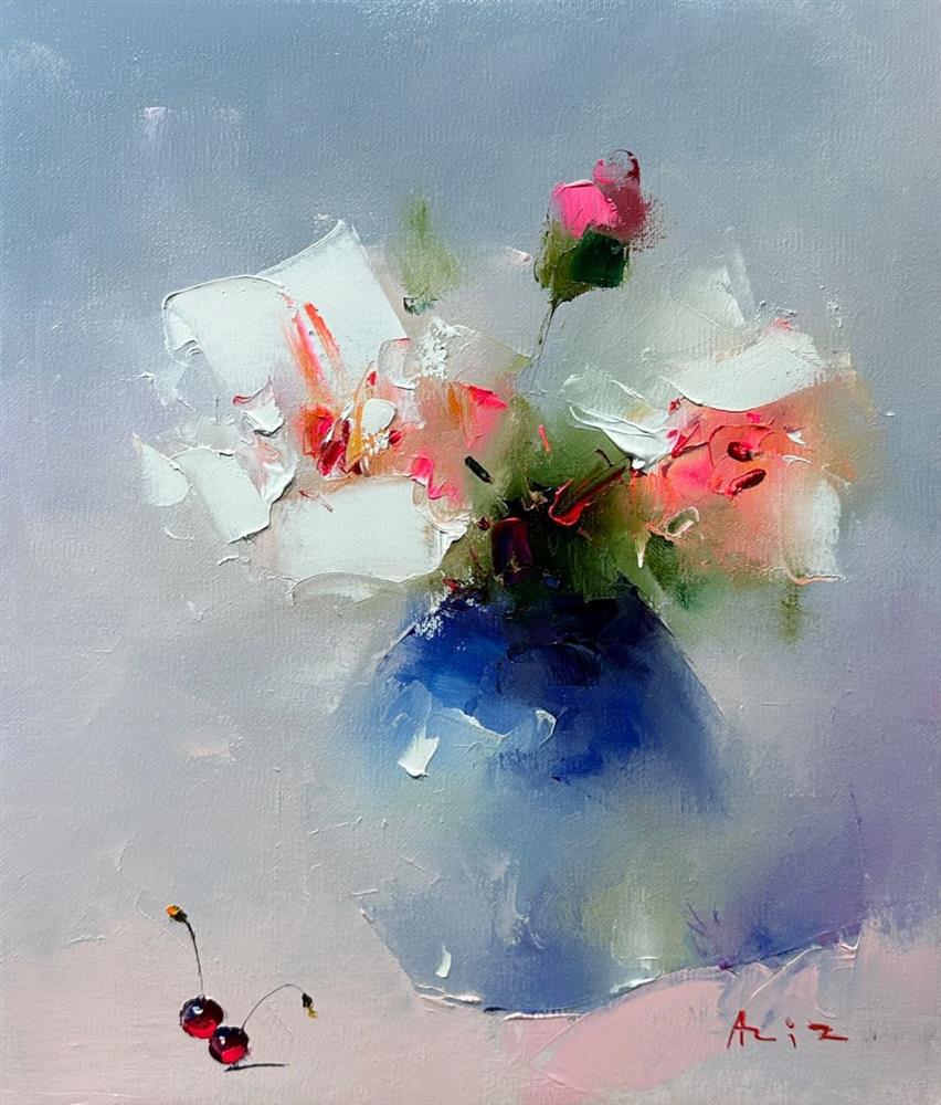 Aziz -  'Petals Of Joy' - Framed Original