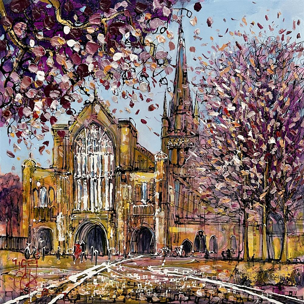 Nigel Cooke - 'Petals & Stone' - Framed Original Artwork