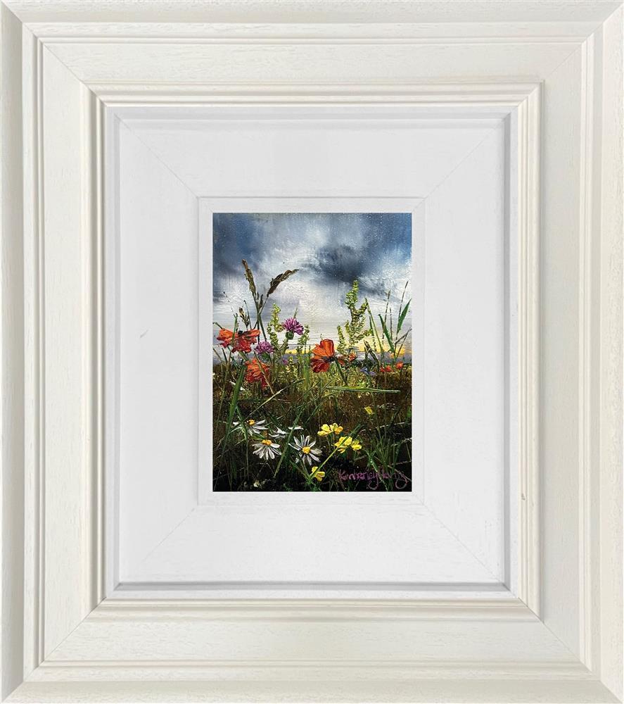 Kimberley Harris - 'Petal's And Passing Clouds' - Miniature series - Framed Original Art