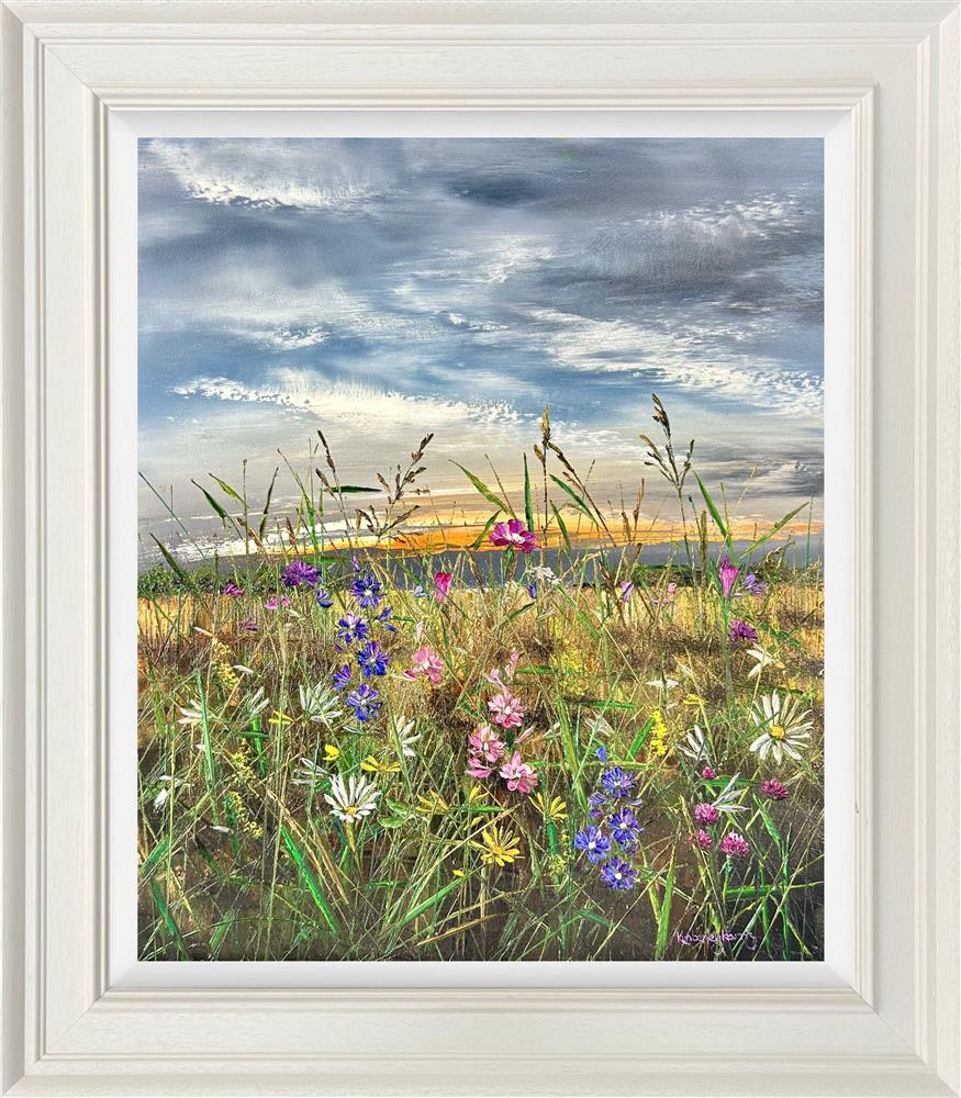 Kimberley Harris - 'Petals In The Breeze' - Framed Original Art
