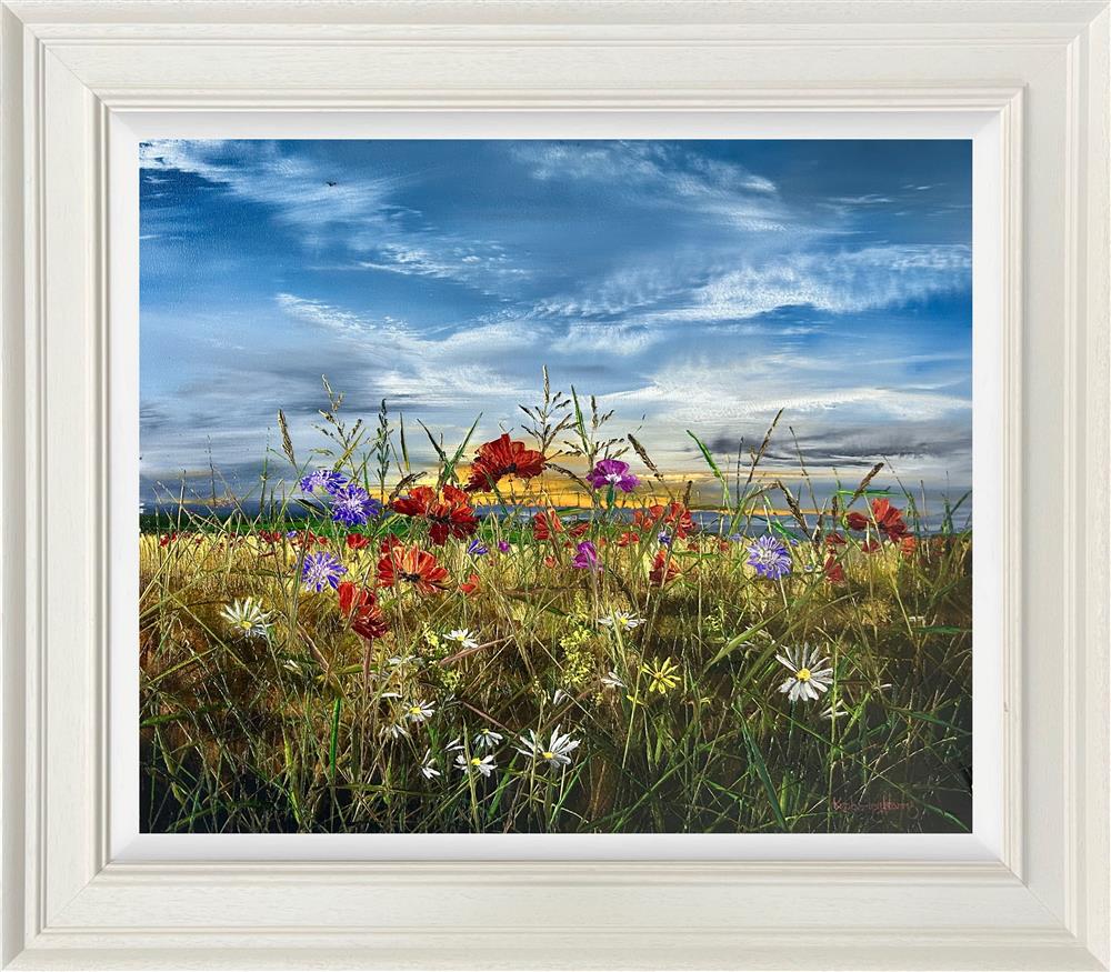 Kimberley Harris - 'Petals In The Wind' - Framed Original Art