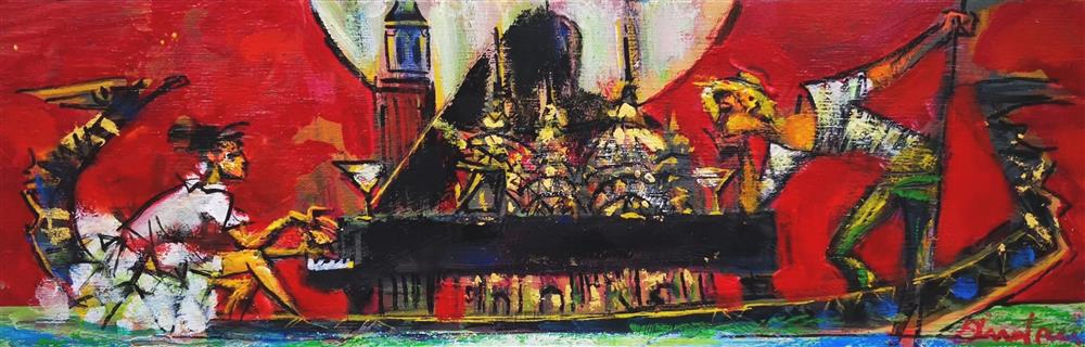 Andrei Protsouk - 'Piano Ride' - Framed Original Artwork