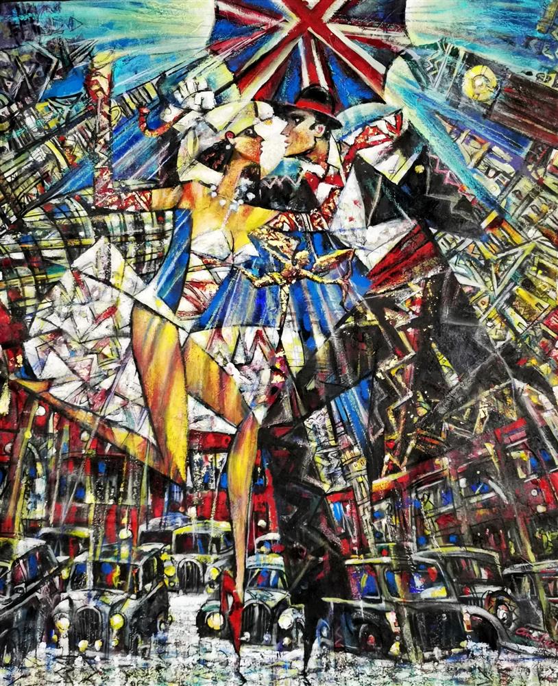 Andrei Protsouk - 'Piccadilly Tango' - Framed Original Artwork