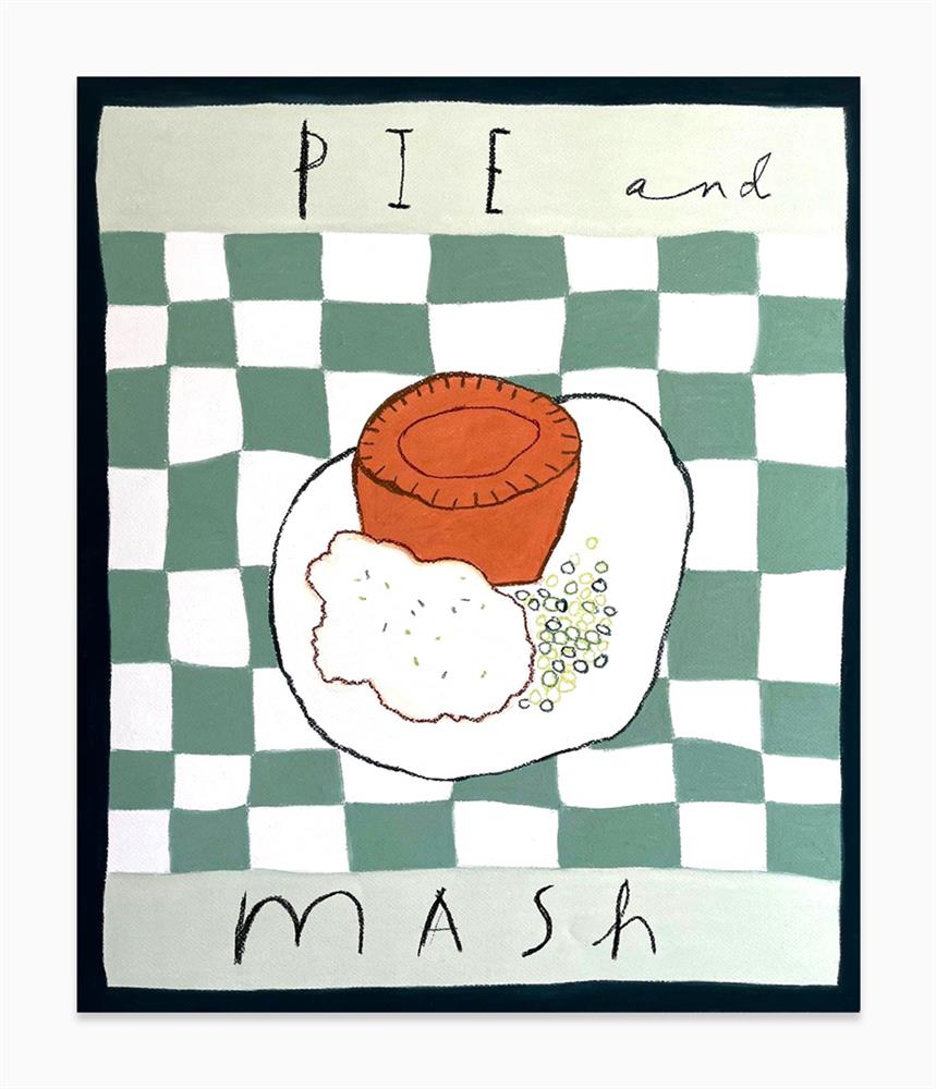 Michael Abrams - 'Pie And Mash' - Framed Original Art