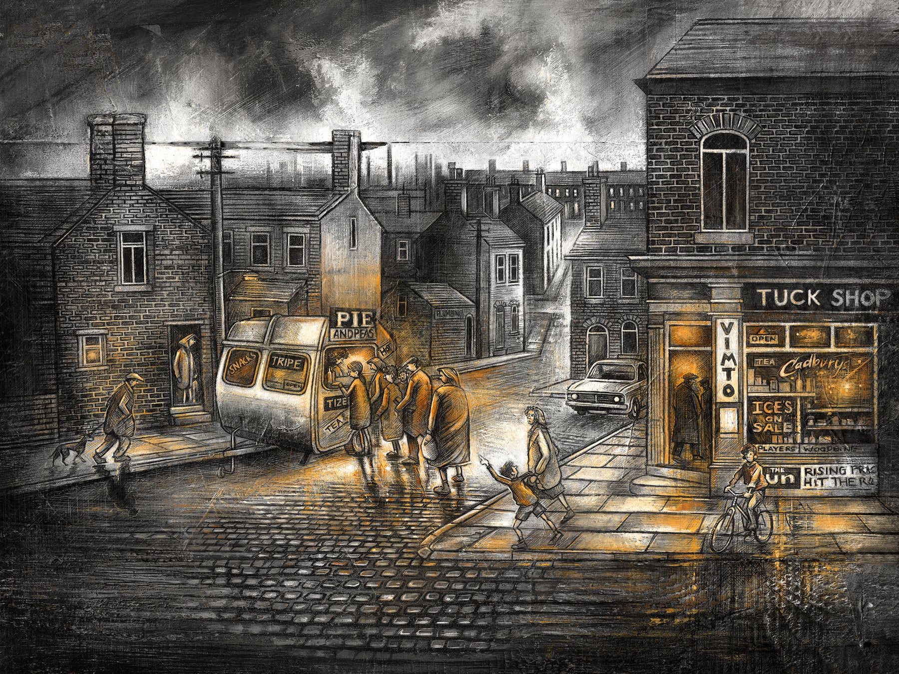 Craig Everett  - 'Pie Man'- Framed Limited Edition