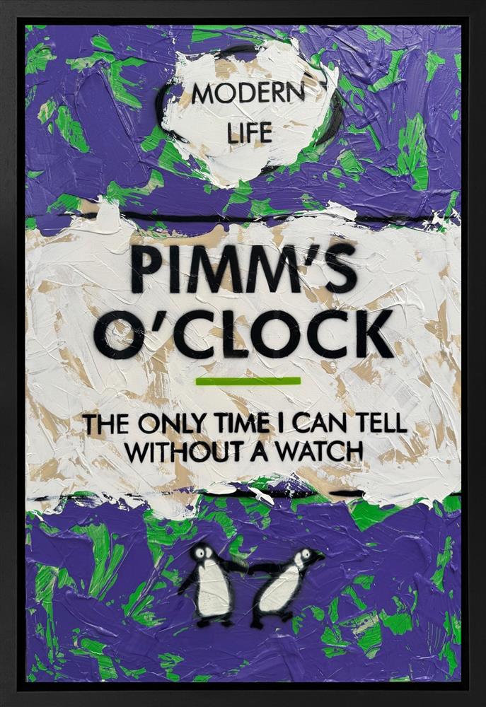 Hue Folk - 'Pimm's O'Clock' - Framed Original Artwork