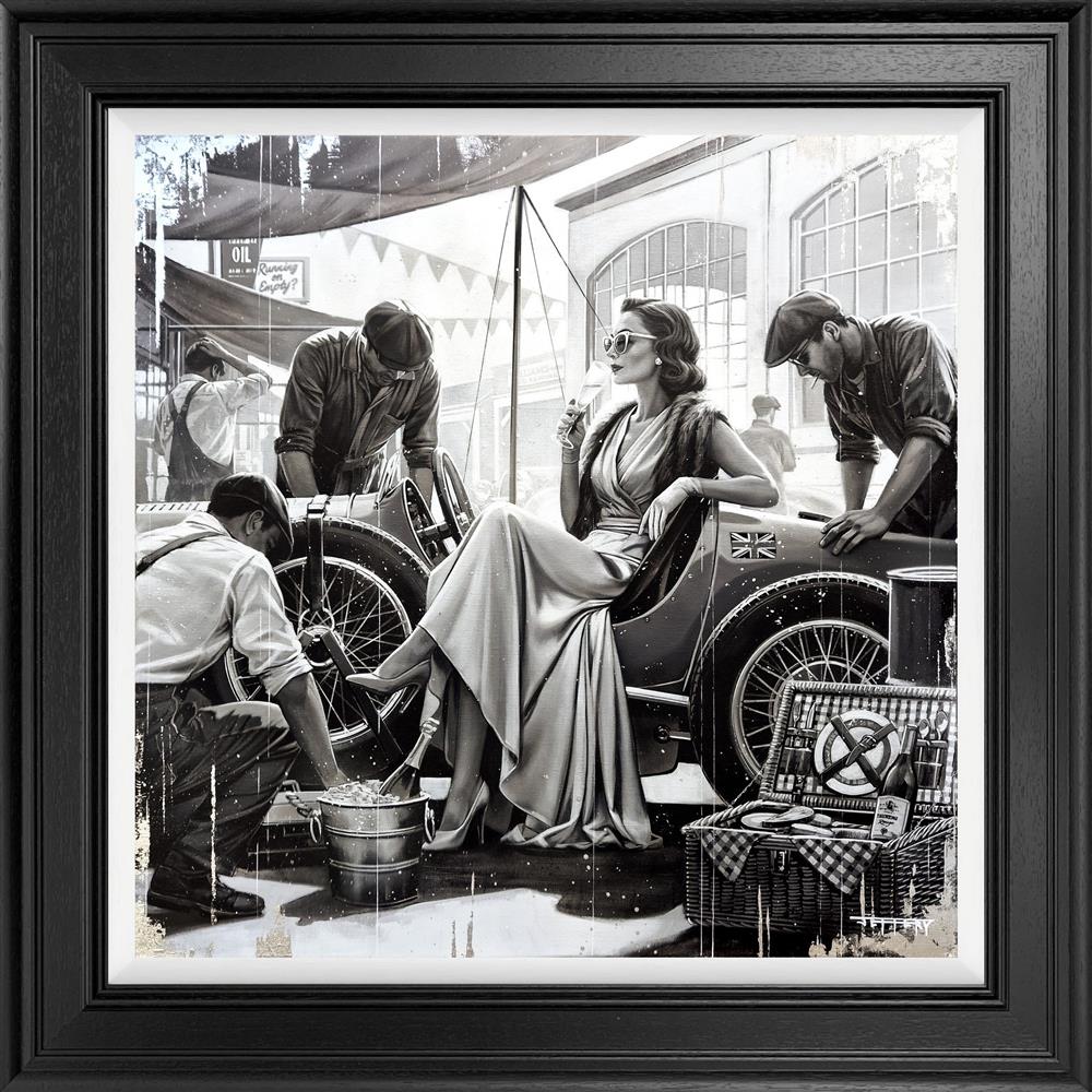 Ben Jeffery - 'Pit Stop' - Framed Studio Edition Canvas