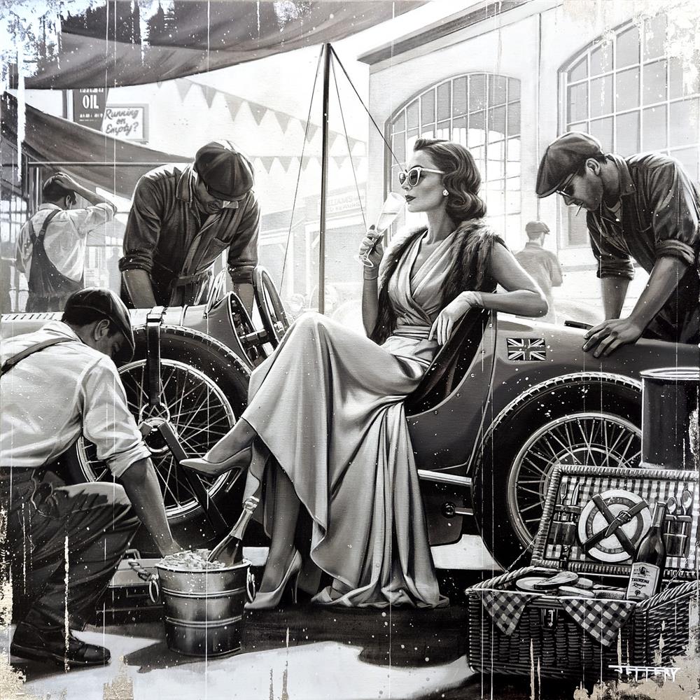 Ben Jeffery - 'Pit Stop' - Framed Studio Edition Canvas