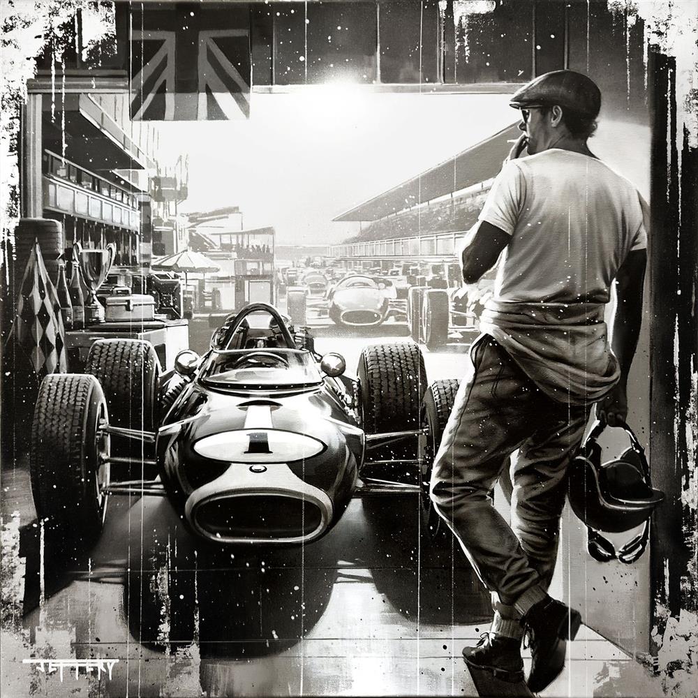 Ben Jeffery - 'Pole Position' - Framed Studio Edition Canvas