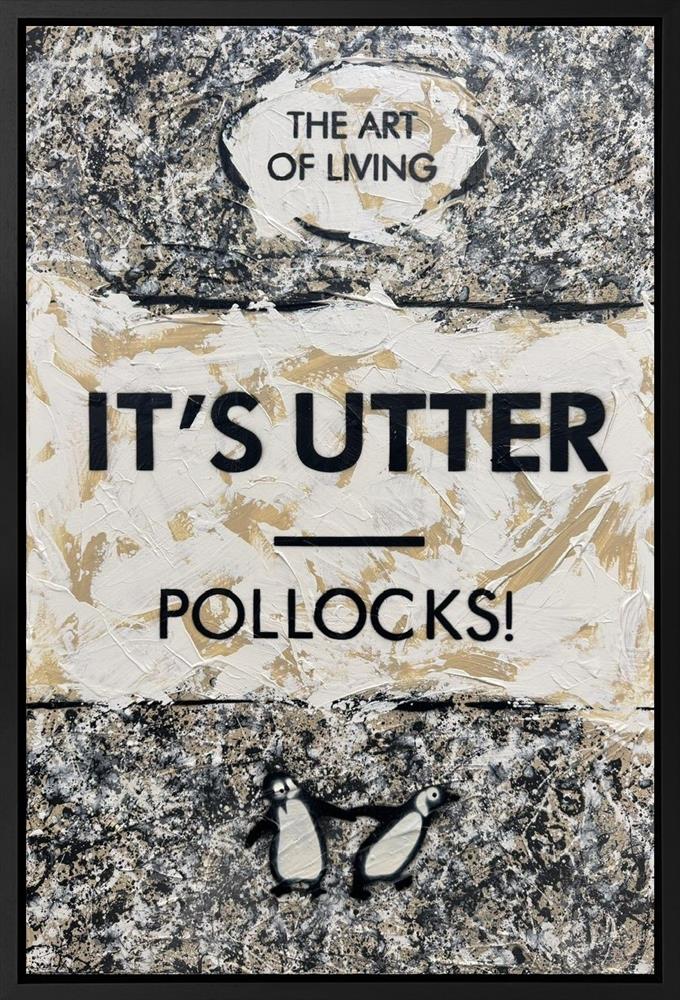 Hue Folk - 'Pollocks!' - Framed Original Artwork