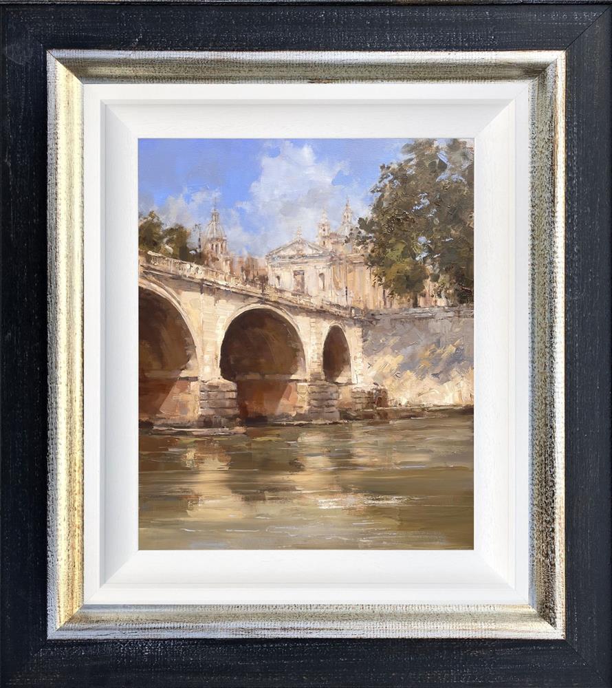 Tony Hinchliffe - 'Ponte Cavour Bridge, Rome' - Framed Original Artwork