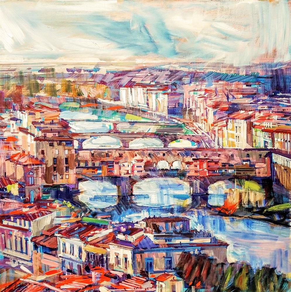 Colin Brown - 'Ponte Vecchio' - Framed Original Artwork