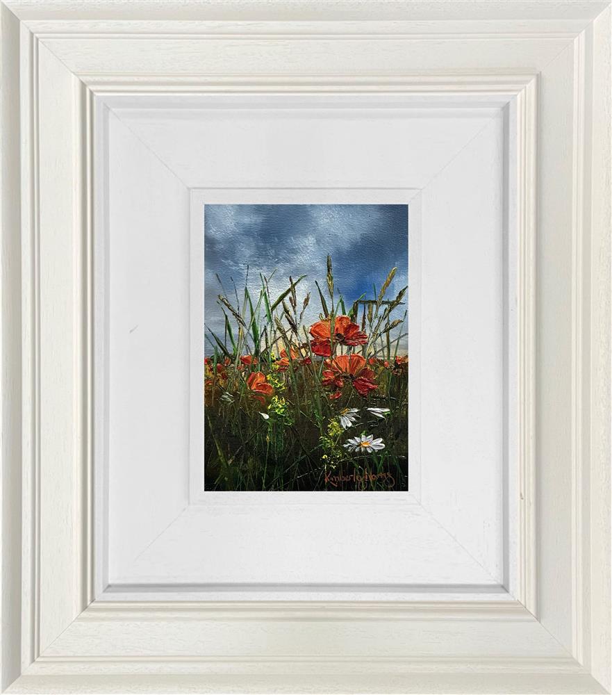 Kimberley Harris - 'Poppies Resting In The Meadow' - Framed Original Artwork