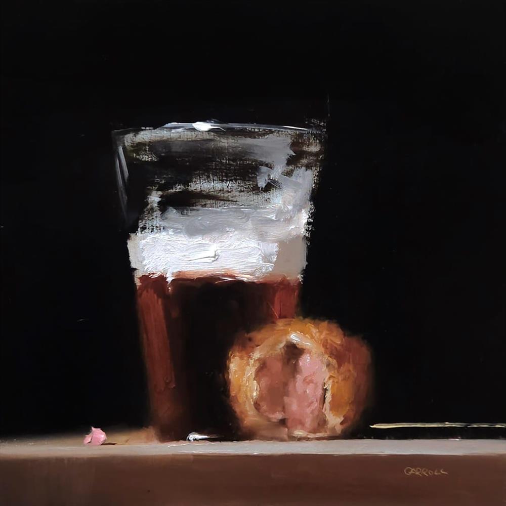 Neil Carroll - 'Pork Pie And Pint' - Framed Original Artwork