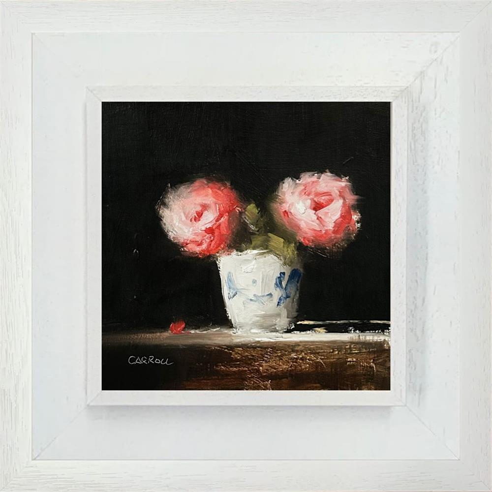 Neil Carroll -  'Pot Of Roses' - Framed Original Painting