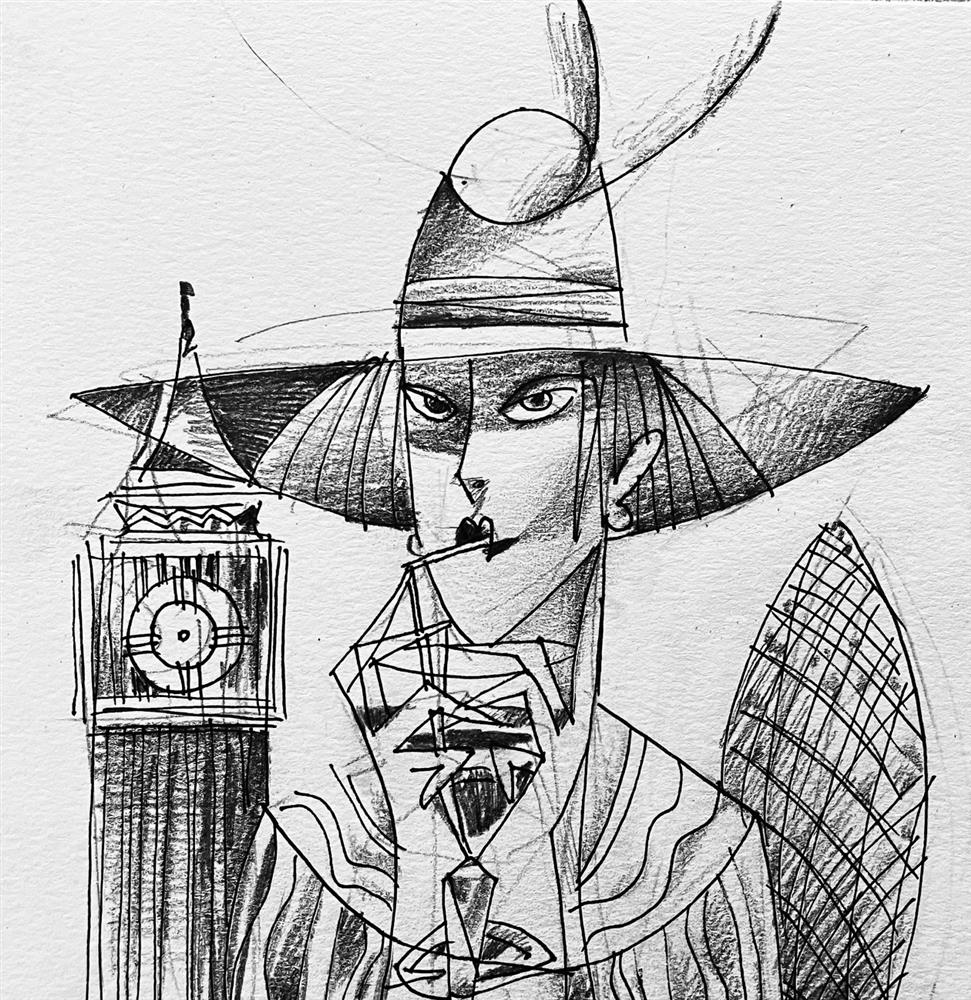 Andrei Protsouk - Priceless - Study' - Framed Original Art