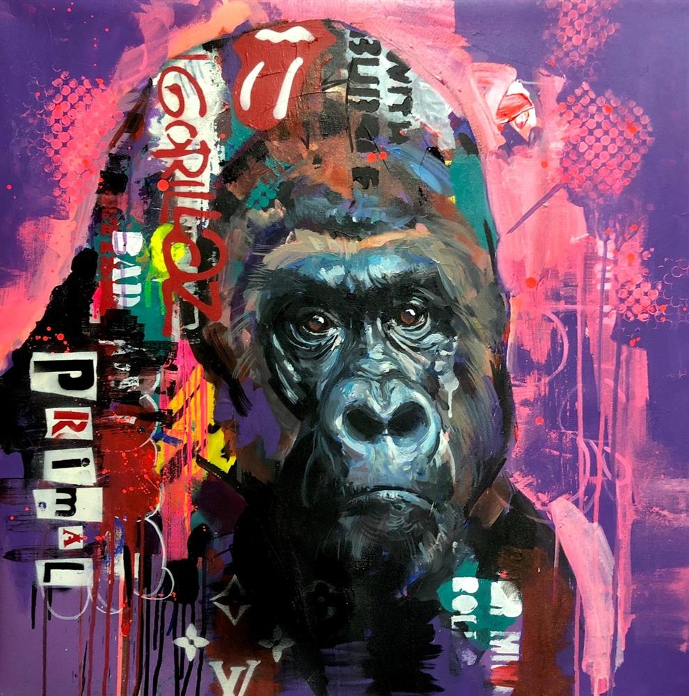 Zinsky - 'Primal' - Framed Original Artwork