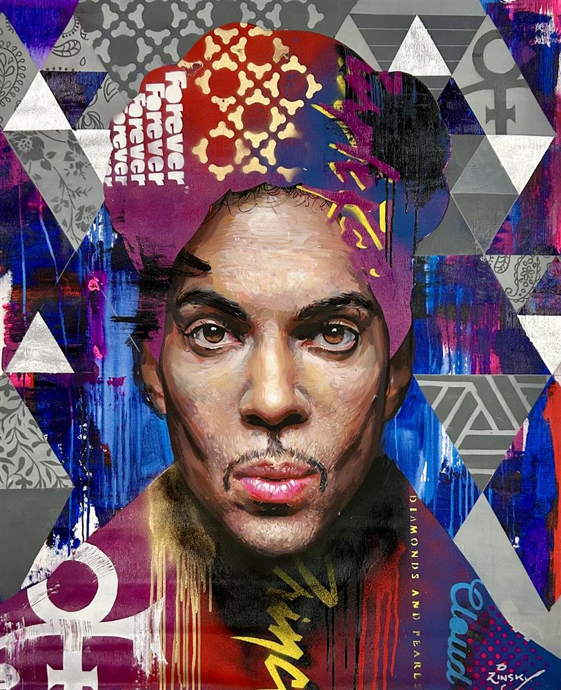 Zinsky - 'Prince' - Framed Original Artwork