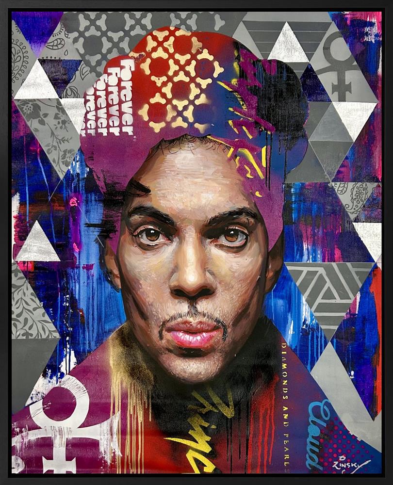 Zinsky - 'Prince' - Framed Original Artwork