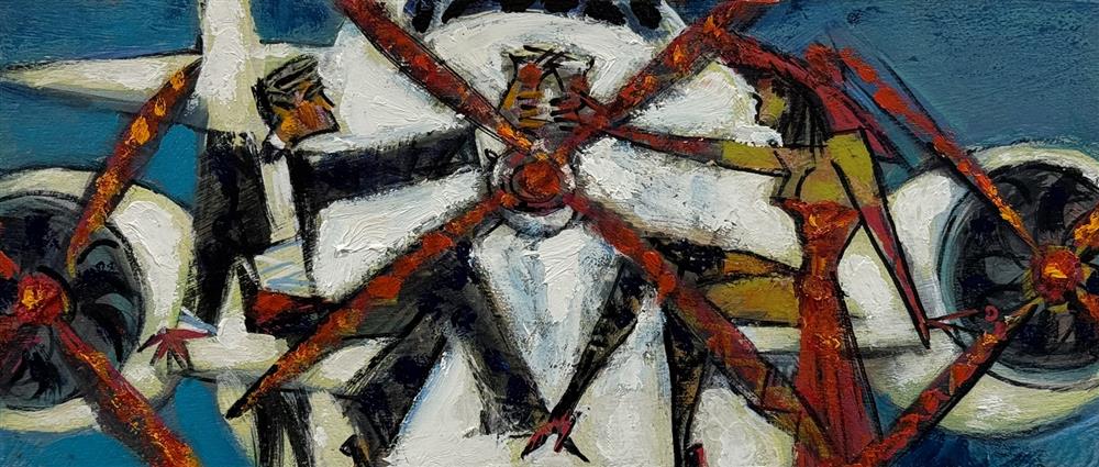 Andrei Protsouk - 'Prop A Spirit' - Framed Original Art