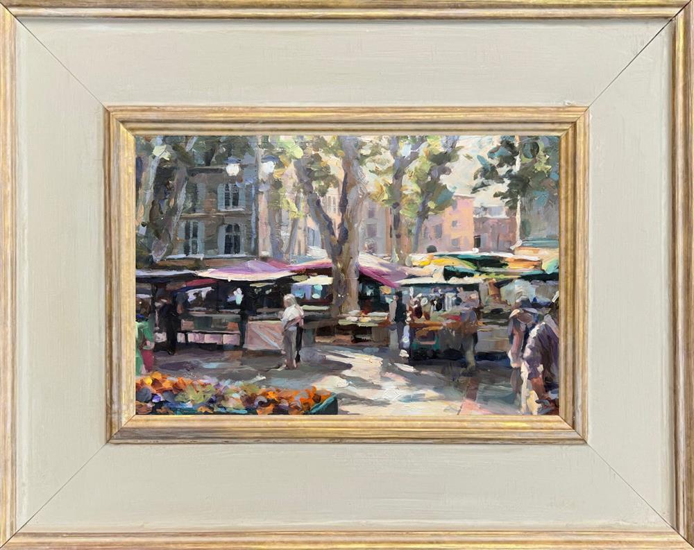 Rachele Dryden-Smith - 'Provence Market II' - Framed Original Artwork