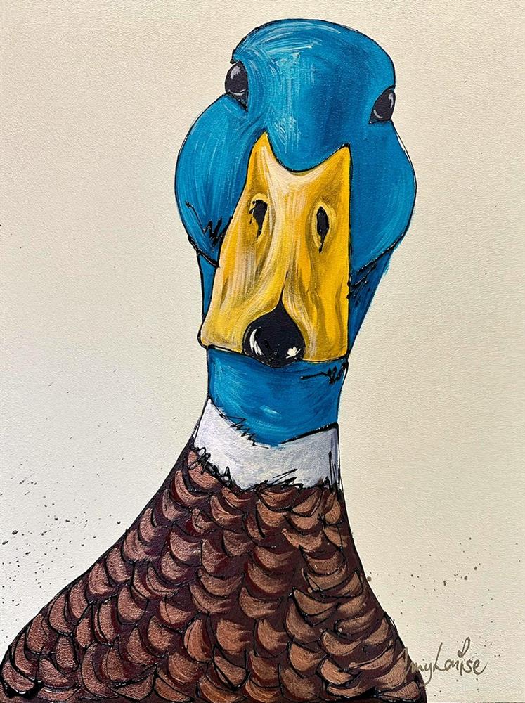 Amy Louise - 'Puddle Ducky' - Framed Original Artwork