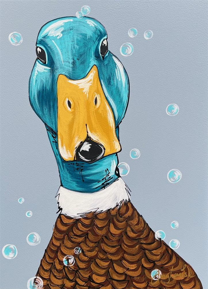 Amy Louise - 'Puddles' - Framed Original Art