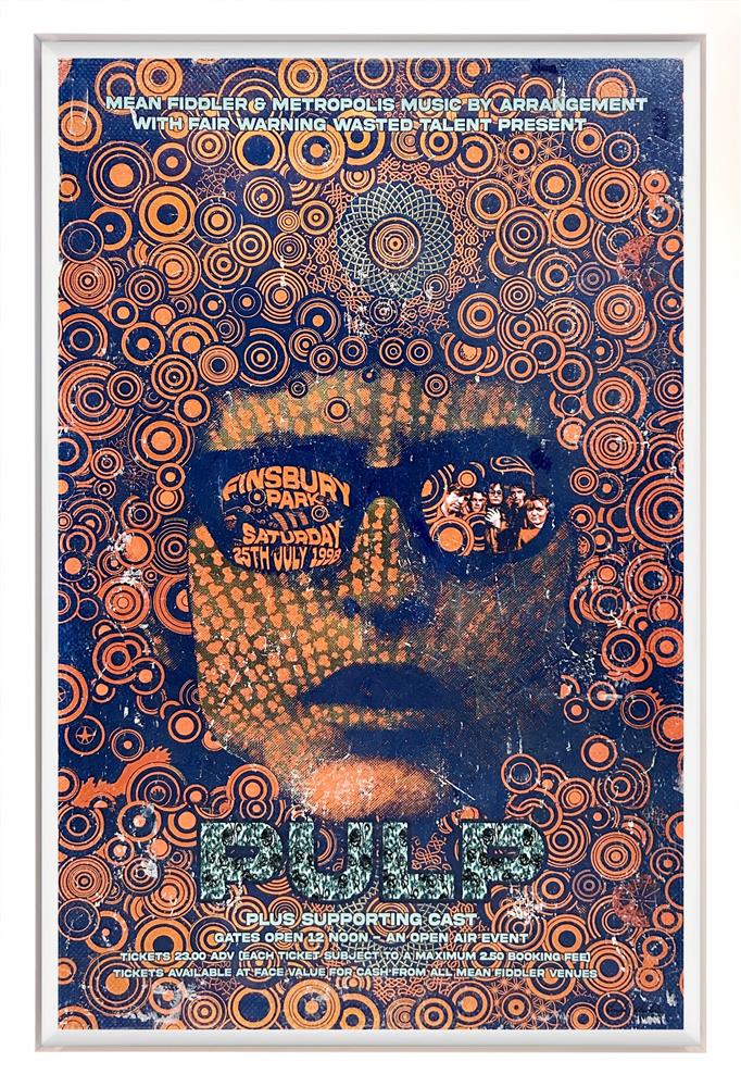 Linda Charles - 'Pulp - Finsbury Park , London, July 1998' - Framed Original Artwork