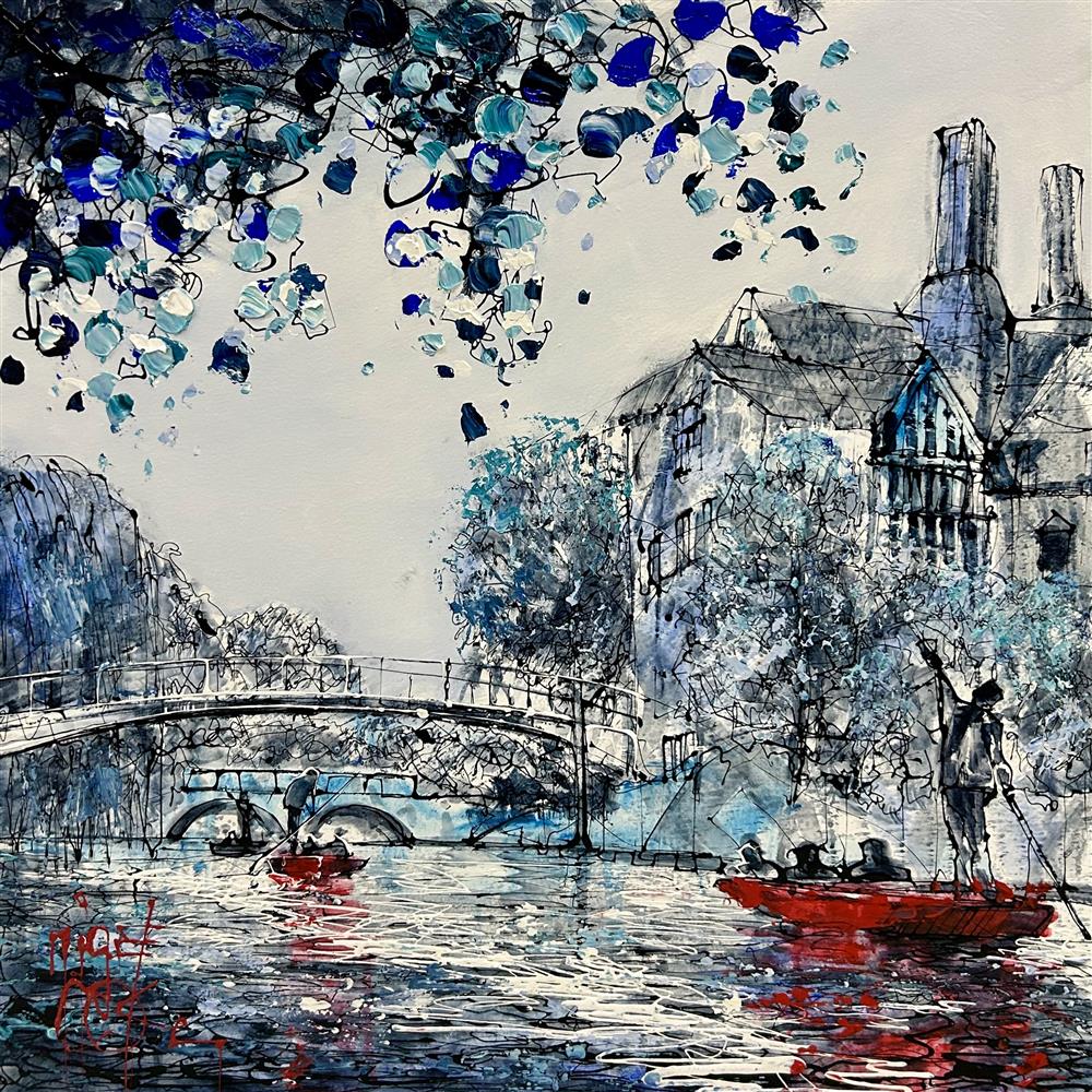 Nigel Cooke - 'Punting Down The River' - Framed Original Artwork