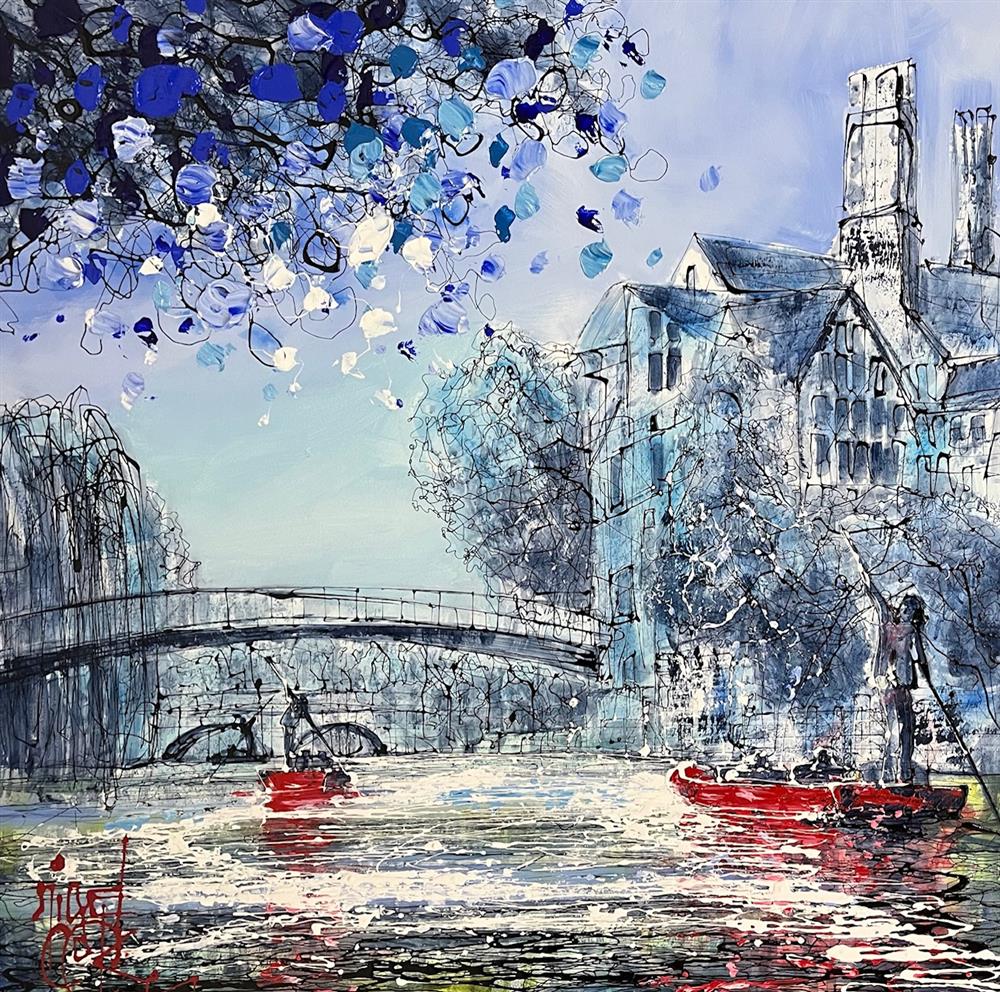 Nigel Cooke - 'Punting Down The River' - Framed Original Artwork